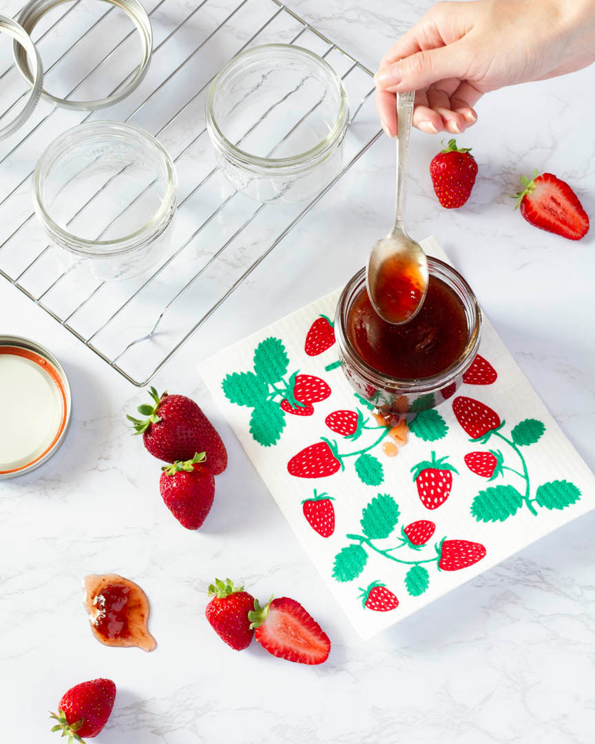 Strawberries Swedish Sponge Cloth