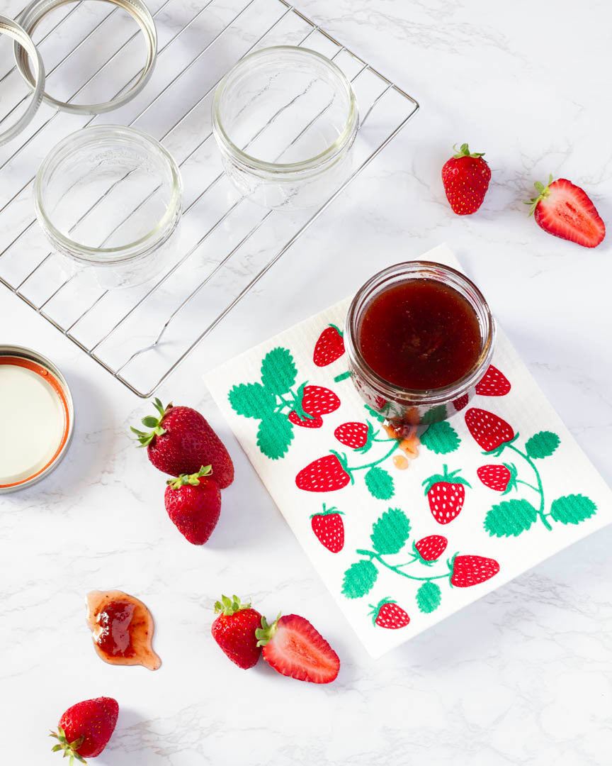 Strawberries Swedish Sponge Cloth