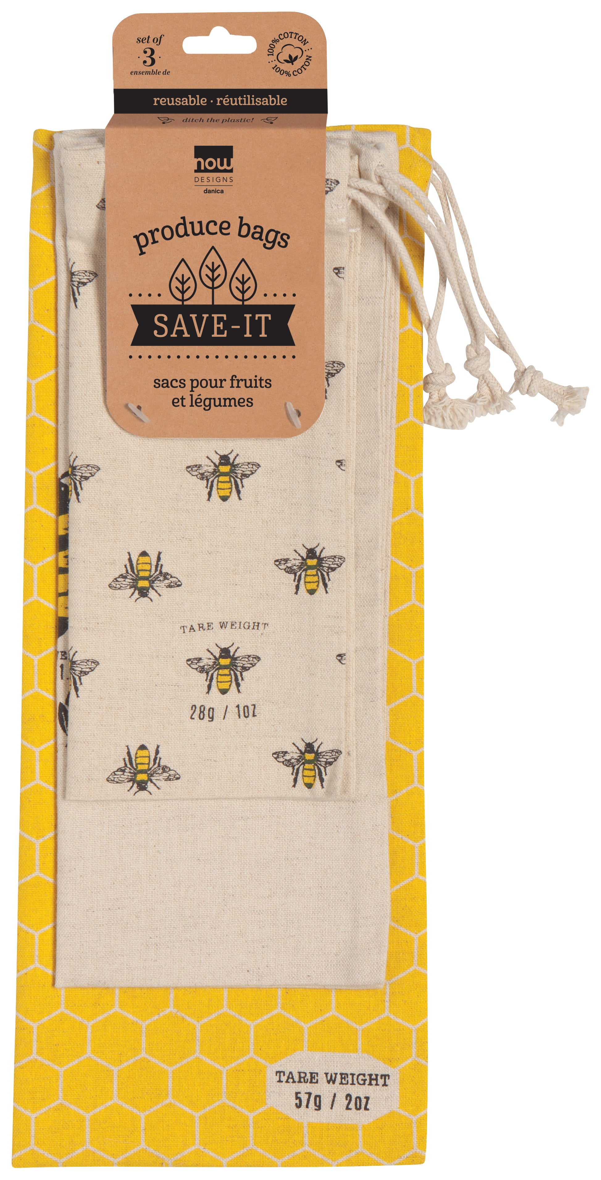 Busy Bee Produce Bags (Set of 3)