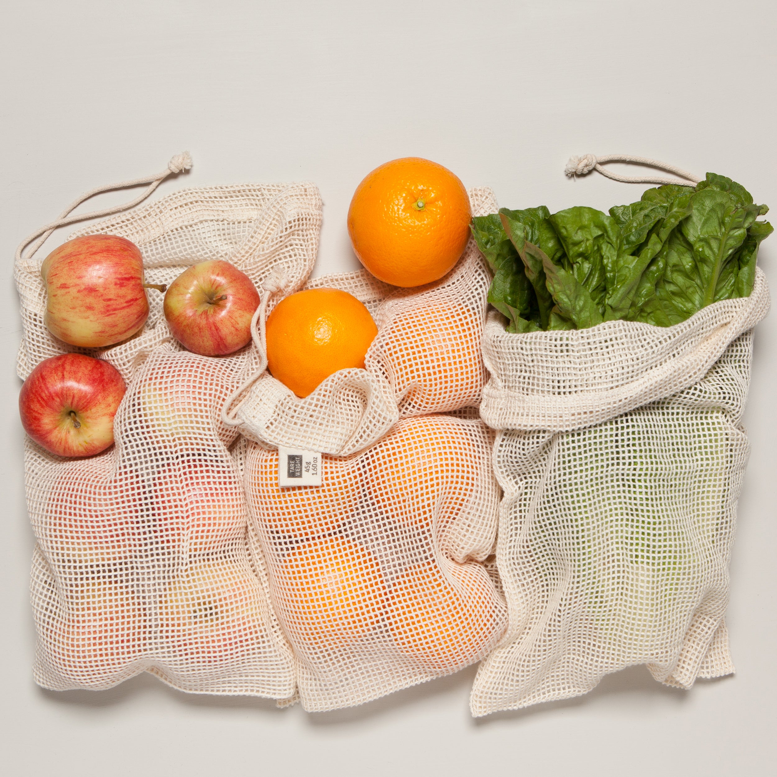 Natural Produce Bags (Set of 3)