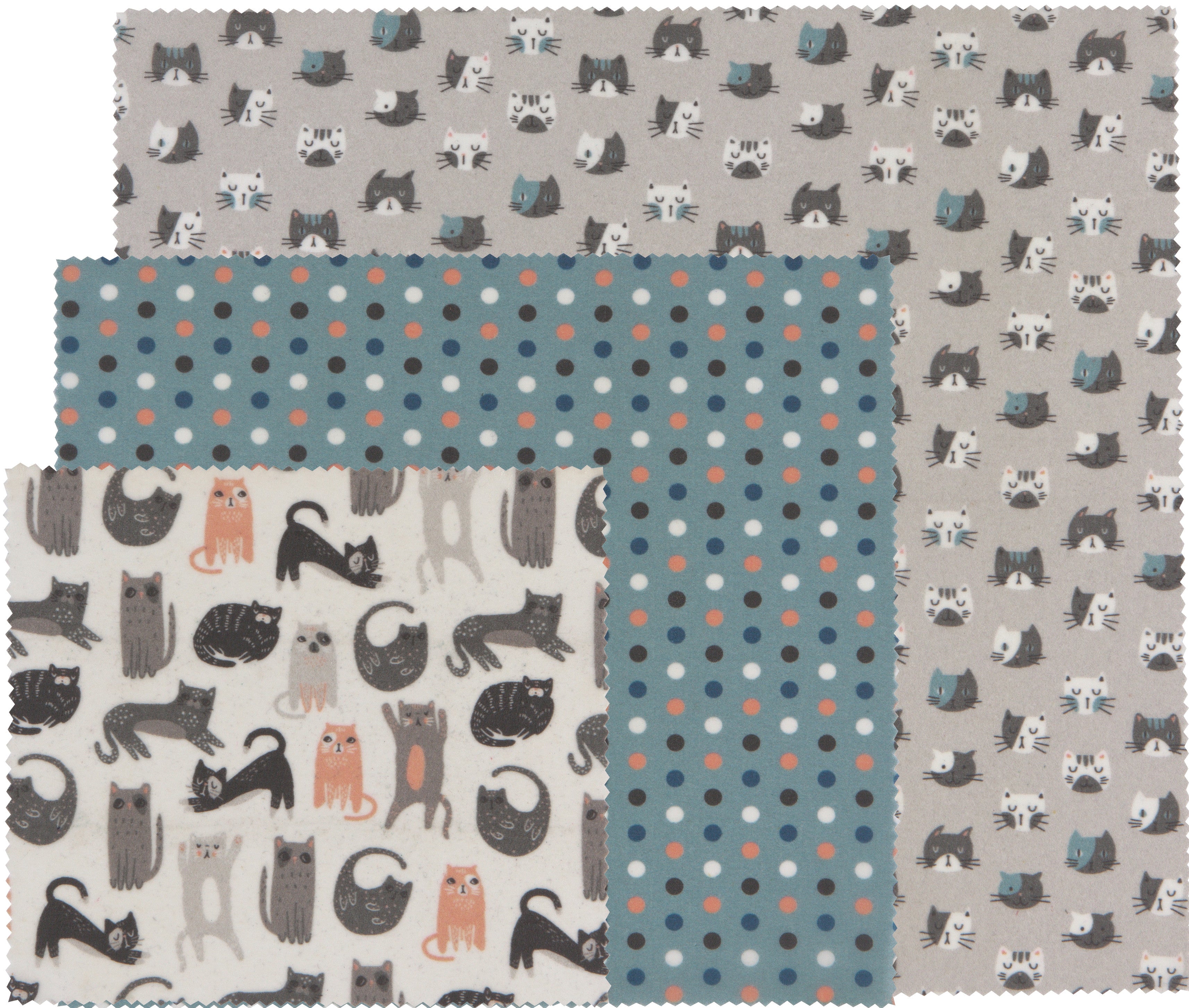 Cats Beeswax Wrap (Set of 3)